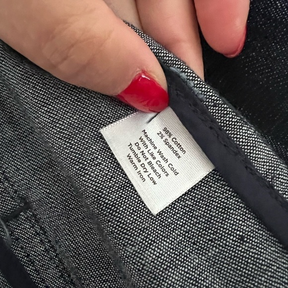 TALBOTS Denim Waist Tie Trench Coat Sz 4P - Picture 5 of 6